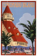 Hotel Del Coronado, Coronado Island, near San Diego California - Modern Postcard
