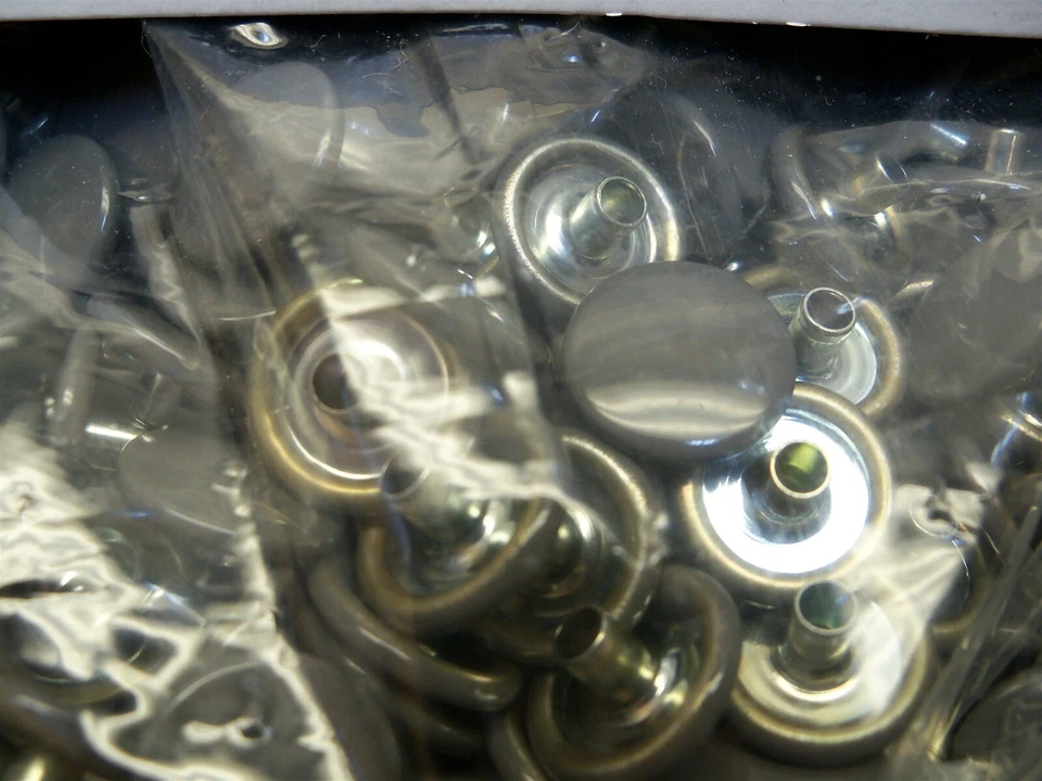 Gray cap snap button 45 series Kane-M 45-0400-A 1000 pcs - Image 3 of 3