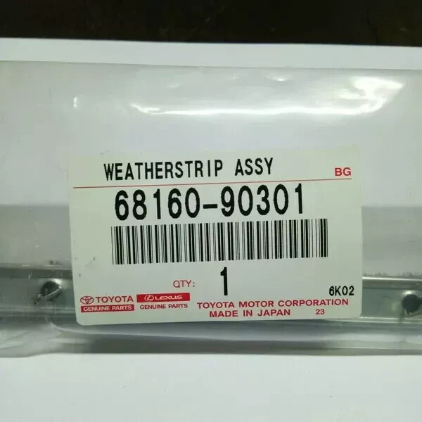 ❁ユッケ❁ Toyota Genuine WEATHERSTRIP ASSY, FRONT DOOR GLASS, INNER 68160