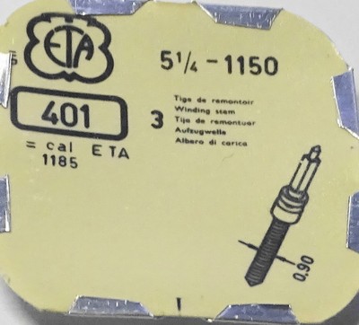 Tige De Remontoir Pour Mouvement PUW 462/463 – Acier Inox – Neuf – France