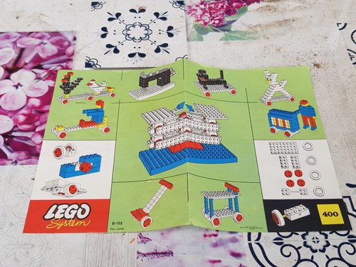 K-52 Lego Faltblatt Baumöglichkeiten zu Set 400. - Bild 1 von 2