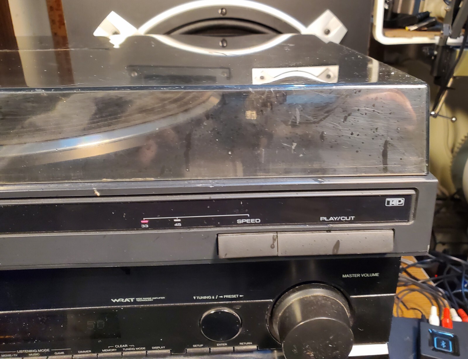 Vintage 1991 Kenwood KD491F Belt Drive Turntable Record Player