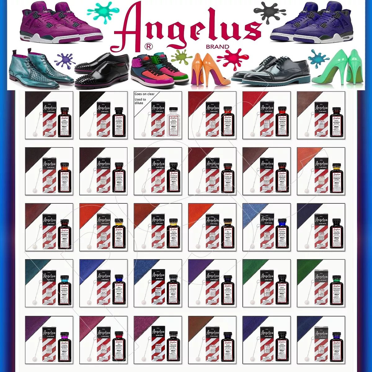 Angelus store shoe dye
