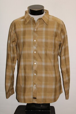 VANS Mens Large L plaid Button-up shirt Combine ship Discount