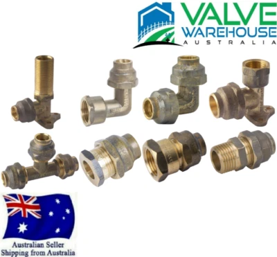 High Quality DR Brass Flared Compression Fittings - Watermark Approved - image 1 of 2