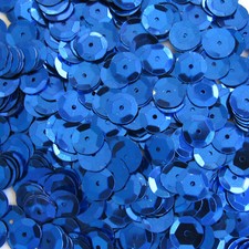 Sequins Royal Blue 8mm Seconds Round Cup 400 or 4,750 pieces Loose