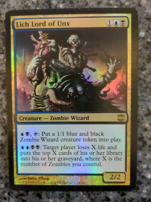 MTG FOIL LICH LORD OF UNX  Alara Reborn LP/NM
