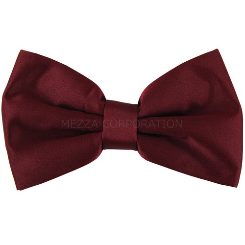 New solid colors polyester pre tied bowtie formal wedding uniform prom costume - Picture 17 of 31