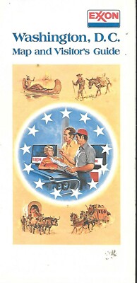 Exxon Washington DC Map and Visitor's Guide eBay