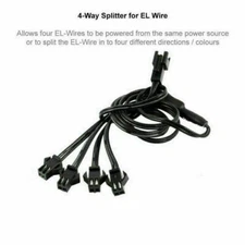 for electroluminescent panel wire EL inverter LED strip light connector splitter