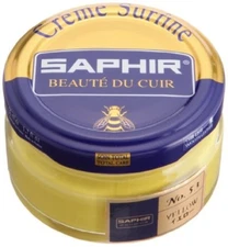 Saphir Creme Surfine - Jar - 50 Ml - Made in France (Yellow)