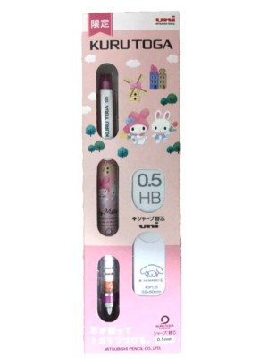 Uni Kuru Toga My Melody Mechanical pencils And Refill Sanrio 0.5mm HB limited
