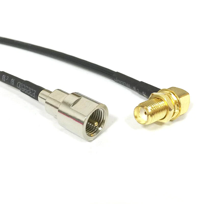 SMA female right angle to FME male plug pigtail cable RG174 20CM 8inch NEW - Image 3 of 4