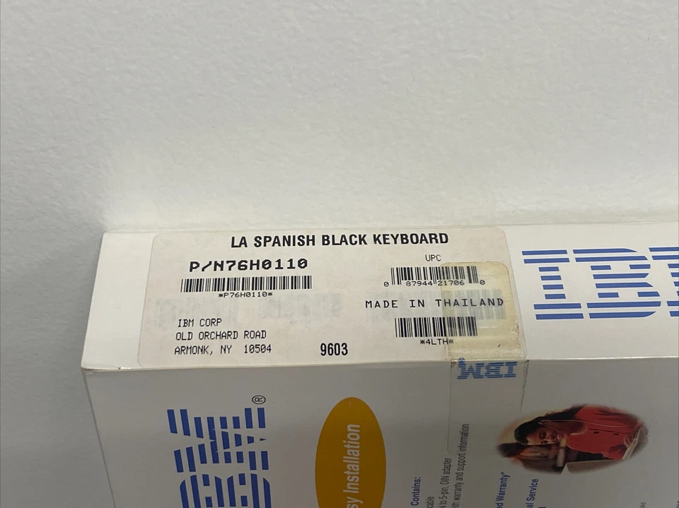 IBM PS/2 Membrane Keyboard 104-Key Black Spanish, Espanol version 76H0110 - Image 3 of 4