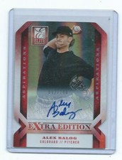 2013 Extra Edition-Alex Balog Aspirations Rookie autograph /100-Rockies