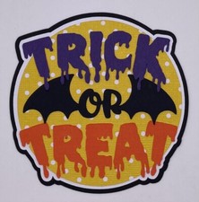 Halloween - Trick or Treat - Paper Piecing Scrapbook Embellishment Die Cuts