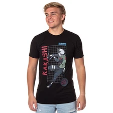 Naruto Shippuden Men's Kakashi Hatake Character Adult T-Shirt