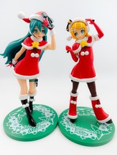 Hatsune Miku Kagamine Rin Christmas Figure SPM Set of 2 SEGA 24cm Japan Vocaloid