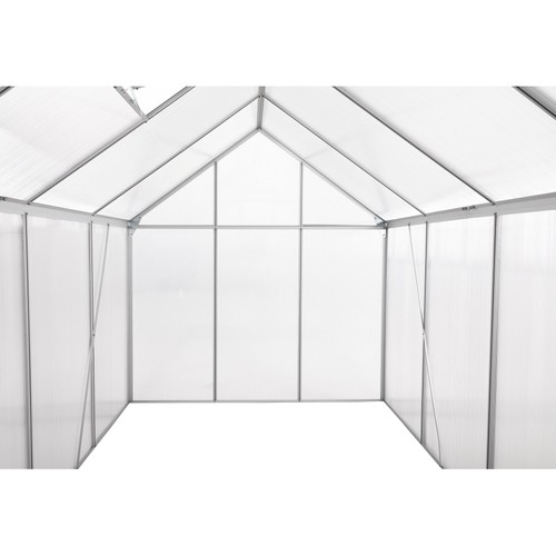 Gewächshaus Aluminium Treibhaus Pflanzenhaus inkl. Hohlkammerstegplatten Zelsius - Bild 4 von 15