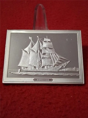 SHIPS' AHOY Barkentine 3.125 Troy Oz Sterling Silver Proof           #T0850