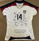2007 Nike USA Women’s National Team Soccer M White Lopez #14 Jersey SIGNED by 18