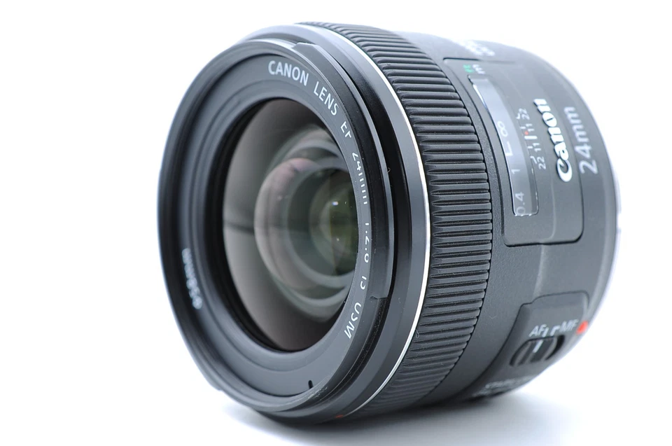 Near Mint Canon EF 24mm f/2.8 IS USM Wide Angle Lens For EF Mount w/ Caps - Image 3 of 4