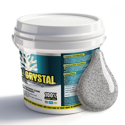 Epoxy Colored Sand Floor Paint Self Leveling Gloss Dark Gray Non-Slip Concrete