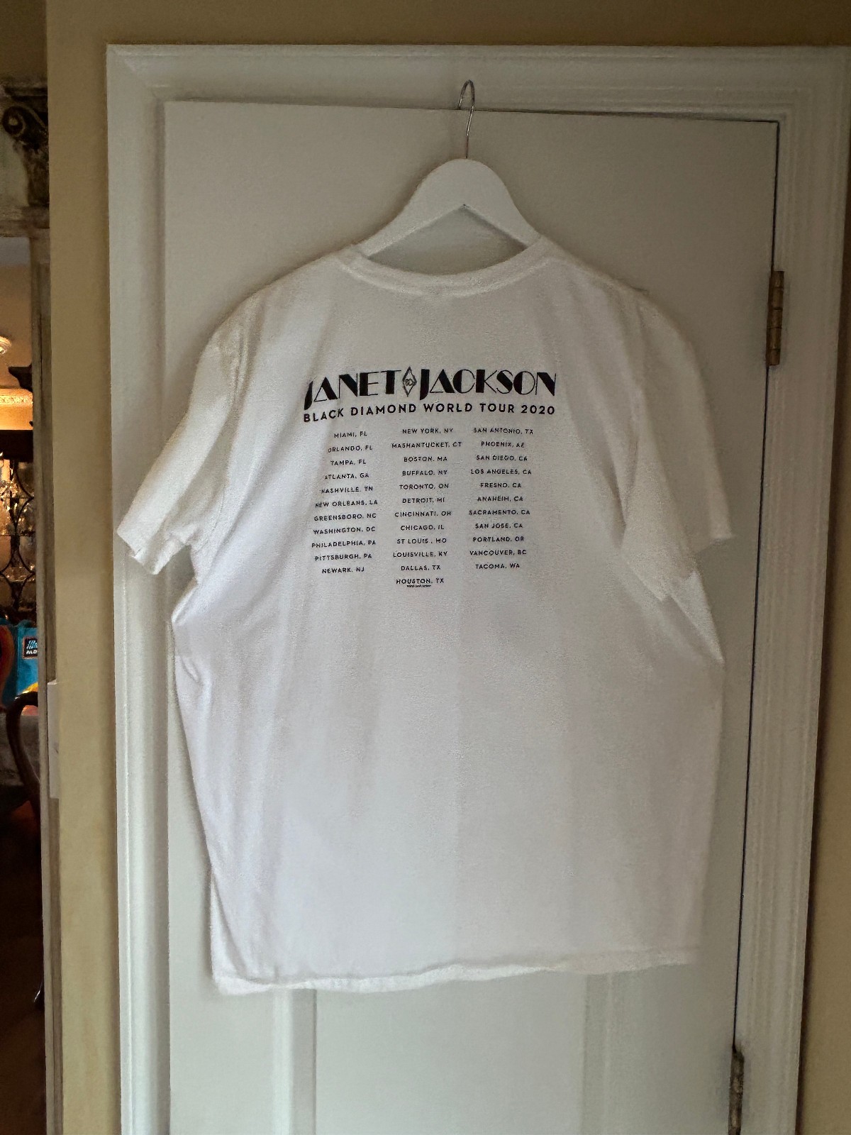 Janet Jackson Black Diamond Cancelled 2020 Tour Shirt RARE!!! XLG