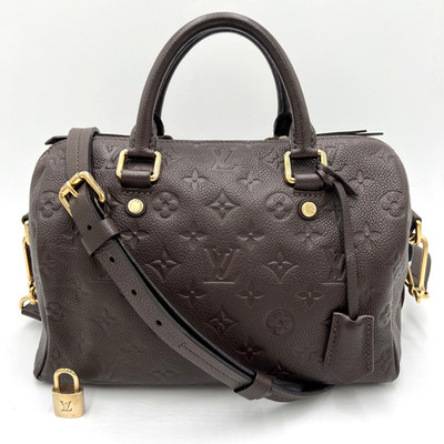 LOUIS VUITTON Speedy Bandouliere 25 Monogram Empreinte M40761 Auth Used #AH4162