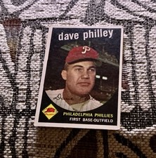 1959 Topps Dave Philley #92 Philadelphia Phillies - EX+ - Free Shipping~