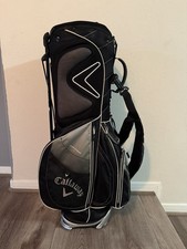    Callaway Warbird Carry Cart Golf Bag - 7 Way 6 Zippers - Black/White