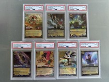 2024 DISNEY LORCANA EN D23 COLLECTION SET OF 7 ALL PSA 10 GEM MINT SEQUENTIAL d