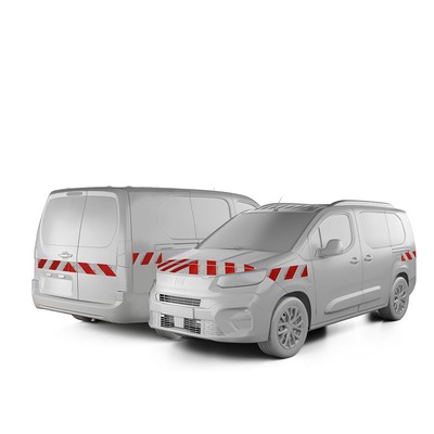 reflecto Kfz-Warnmarkierung passgenau für Fiat Doblo L2 Baujahr ab 03-2024