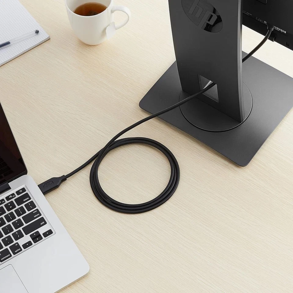 Amazon Basics DisplayPort auf HDMI Kabel 1,8 m 4K 30Hz unidirektional Schwarz - Bild 3 von 3