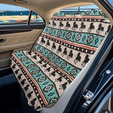 Aztec Horse Southwest American Tribal Print Back Seat Cover For Car Trucks Va...