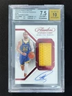 15/15 ≈1/1 2022-23 Panini Flawless Stephen Curry Ruby Vertical Patch BGS 10 Auto