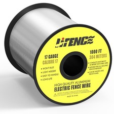 1000 ft 17 Gauge Aluminum Electric Fence Wire for Garden Fence, Electric Fenc...