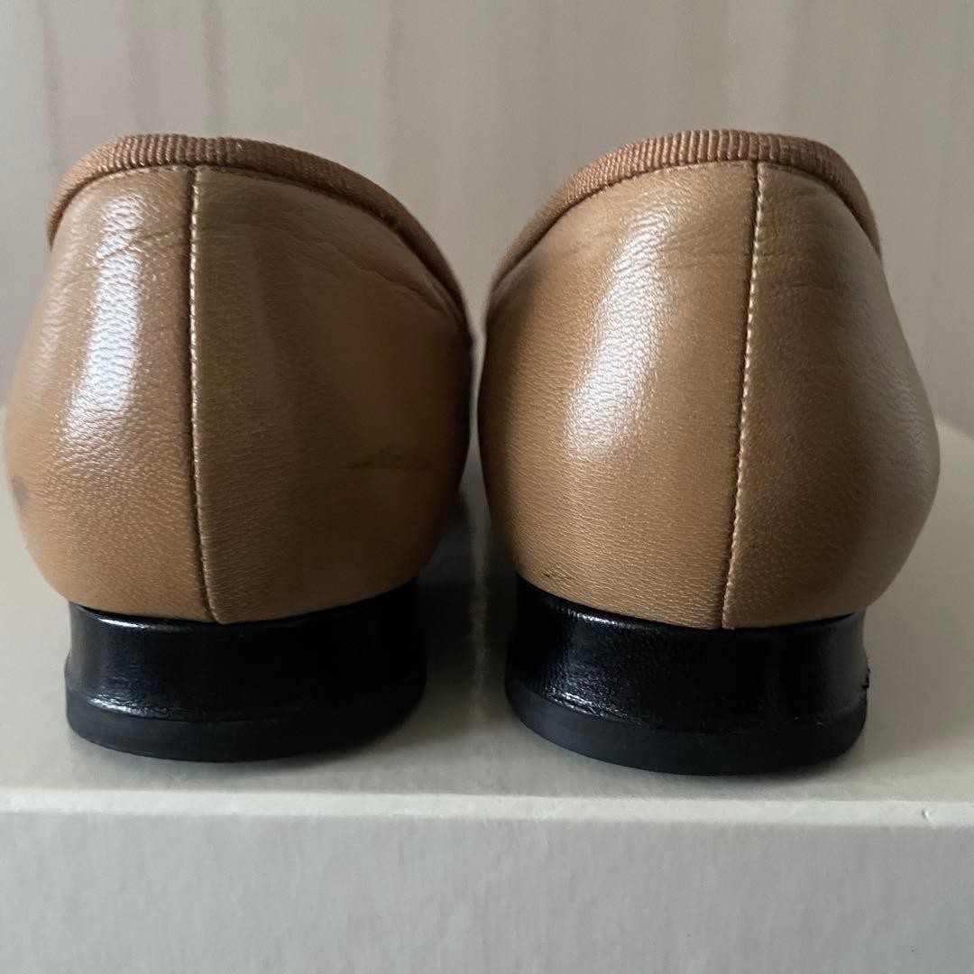 Chanel Low Heel Pumps Beige With Ribbons Size 35.5 US About5.5 For Women thumbnail 10