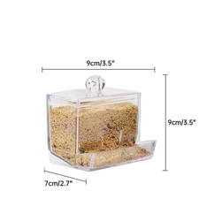 Foraging Feeder for Birds Parrot Automatic Quail Feeder Cage Bird Feeding System