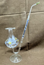 DDR Lauscha Glas - Schnapspfeife 23cm hoch - Schnapsglas - KULT - wie Fotos / JO