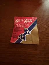 Old Vintage candy Sen Sen mints licorice breath freshener mint 1 one Packet
