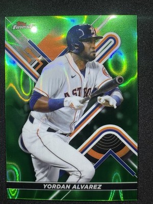 2022 Topps Finest - Yordan Alvarez #56 Green Refractor /99