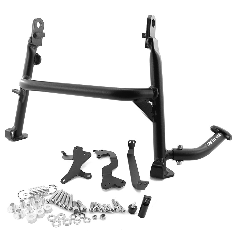 1 PC Centre Stand Kickstand Black Fit For Kawasaki Versy 650 2008-2009 2011-2023