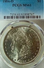 1884-O MS61 Fantastic PCGS New Orleans Mint Morgan Silver Dollar