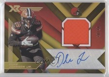 2019 Panini XR Auto Swatches Gold 10/10 Duke Johnson Jr #AS-13 Auto 0c6