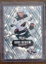 2025-26 Upper Deck Skybox Metal Universe Rave Review Brock Faber