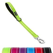 Short Dog Leash, 18 Inches Traffic Leashes for Dogs, Nylon Reflective Dog Lea...