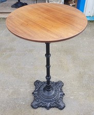 TALL CAST IRON PUB TABLE ANTIQUE REPRODUCTION        DELIVERY AVAILABLE