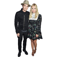 Tyler Blackburn And Ashley Benson (Duo 1) Mini Celebrity Cutout
