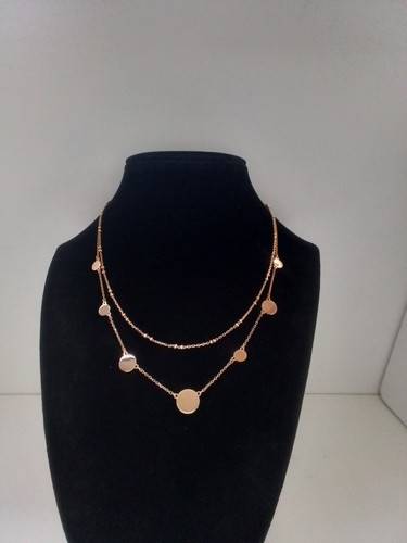 KATE SPADE GOLD TONE DISC STATION NECKLACE SIGNED KATE SPADE NEW YORK